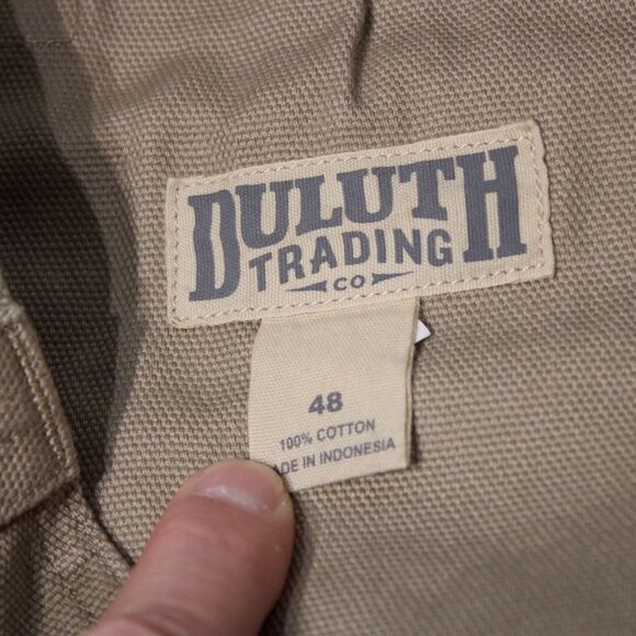 NWT $55 Duluth Trading Fire Hose 10" Cargo Shorts Khaki Men's Size 48 (A3) - Picture 7 of 7